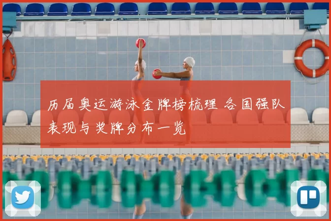 历届奥运游泳金牌榜梳理 各国强队表现与奖牌分布一览